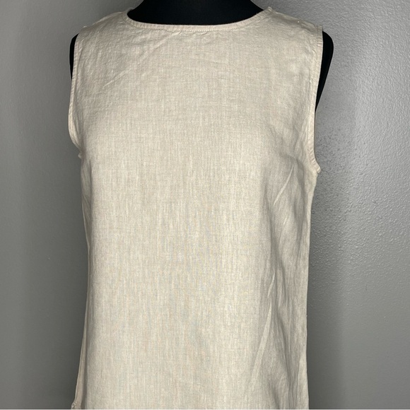 Linden Hill 100% Linen Tank Top | Size Medium - Picture 1 of 5